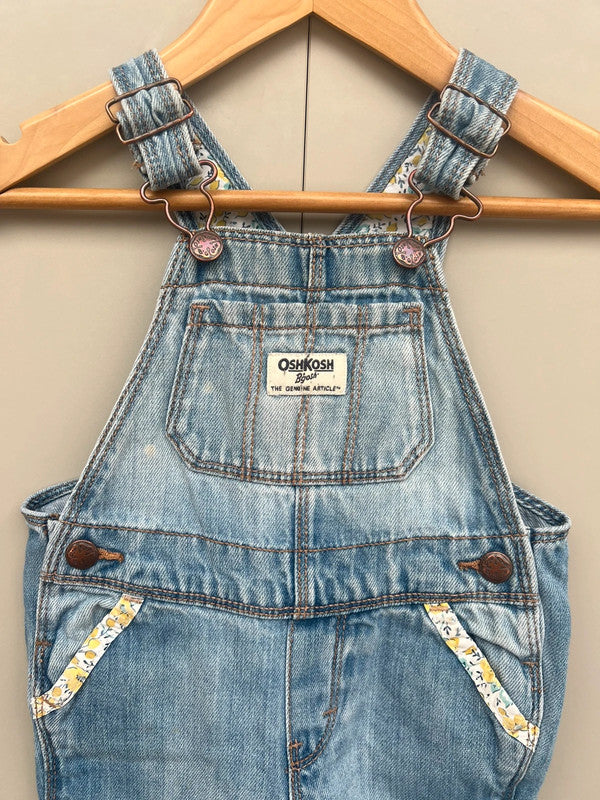 Oshkosh Denim Floral Turn Ups 12-18M