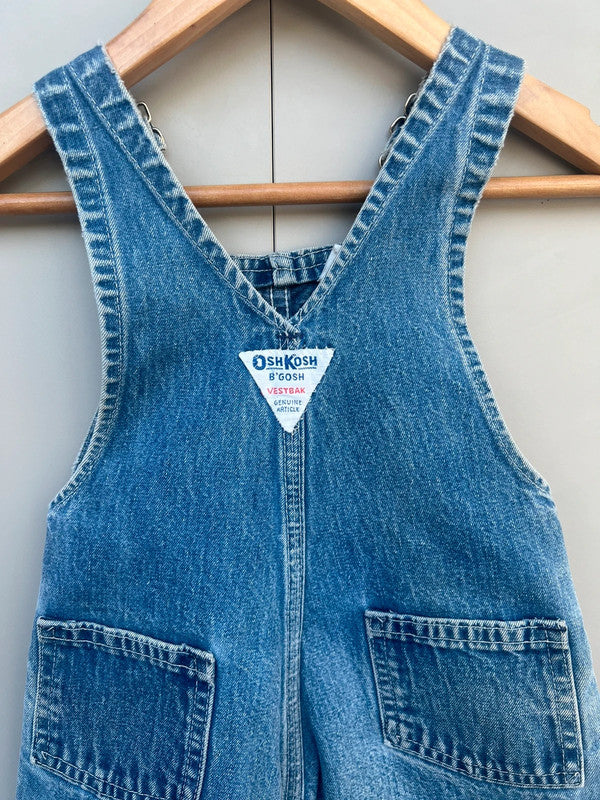 Oshkosh Vintage Denim Dungarees 2T