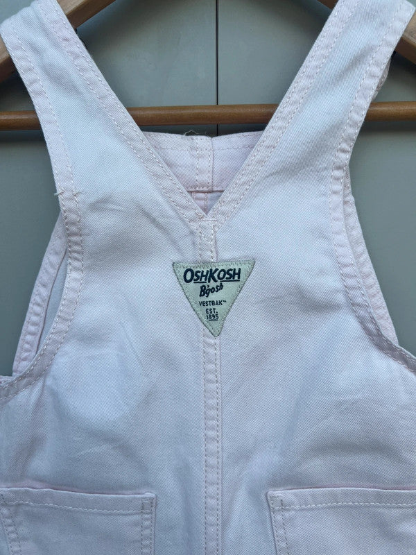 Oshkosh Rose Pink Cotton Dungarees 18M