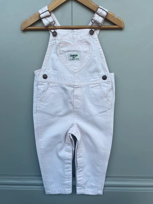 Oshkosh Rose Pink Cotton Dungarees 18M