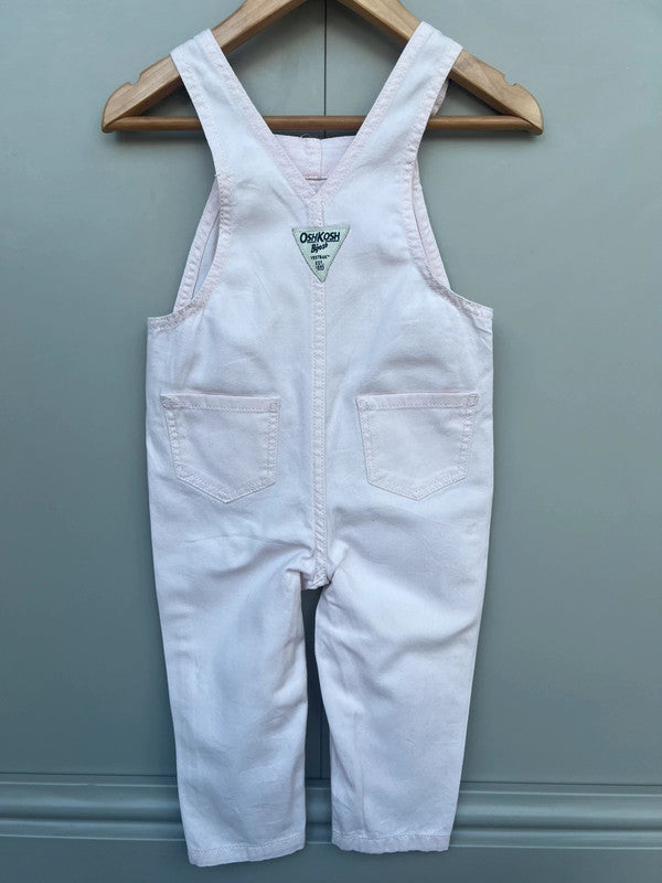 Oshkosh Rose Pink Cotton Dungarees 18M