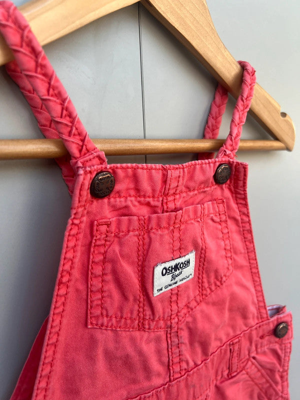 Oshkosh Coral Dungarees 12M