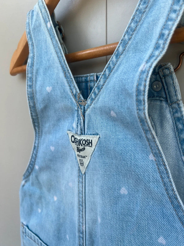 Oshkosh Heart Denim Dungarees 24M