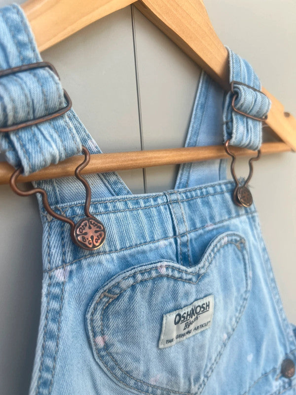 Oshkosh Heart Denim Dungarees 24M