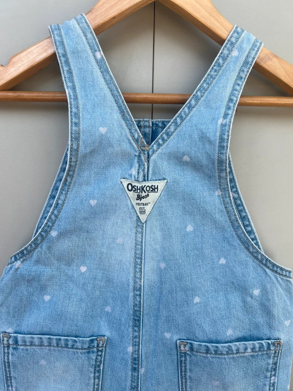 Oshkosh Heart Denim Dungarees 24M