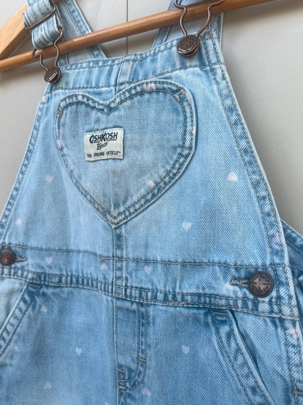 Oshkosh Heart Denim Dungarees 24M