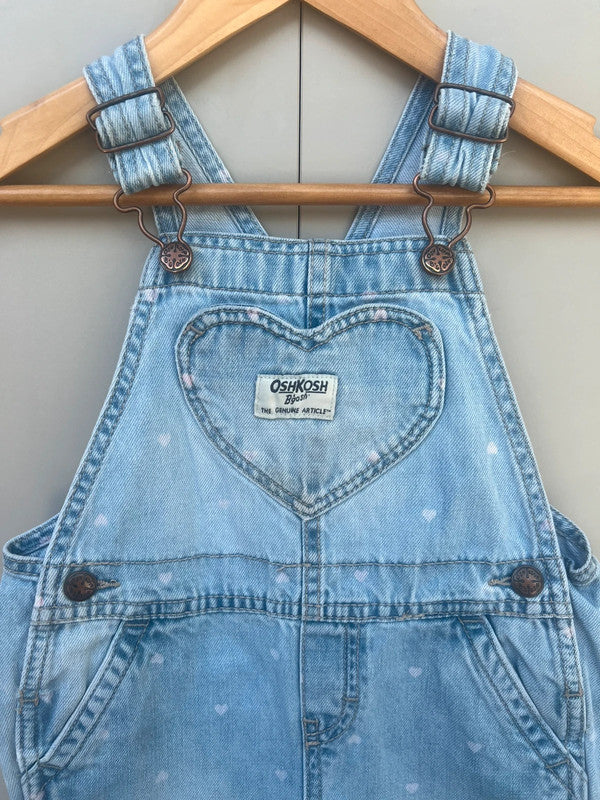 Oshkosh Heart Denim Dungarees 24M