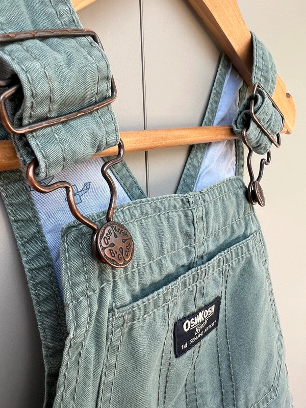 Oshkosh Sage Green Dungarees 2T