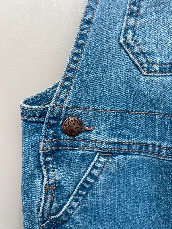 Oshkosh Floral Turn Up Dungarees 4T