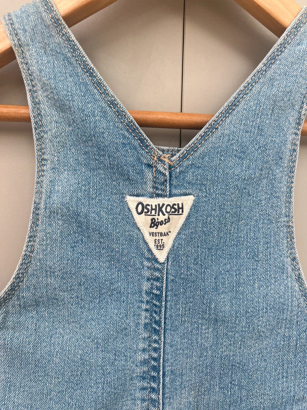 Oshkosh Denim Floral Dungarees 9M