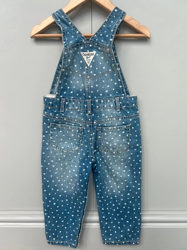 Oshkosh Polka Denim Dungarees 24M