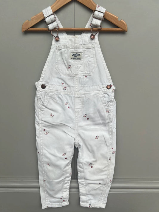 Oshkosh Floral Dungarees 24M
