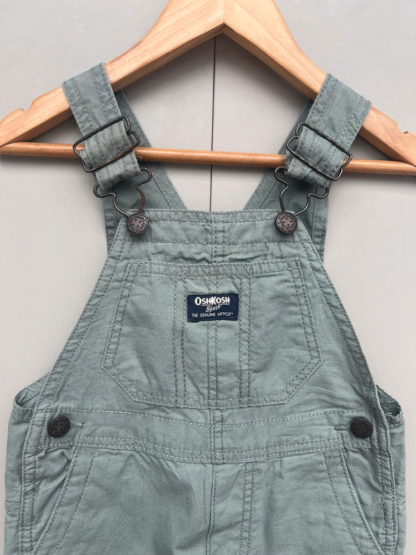 Oshkosh Sage Green Dungarees 2T