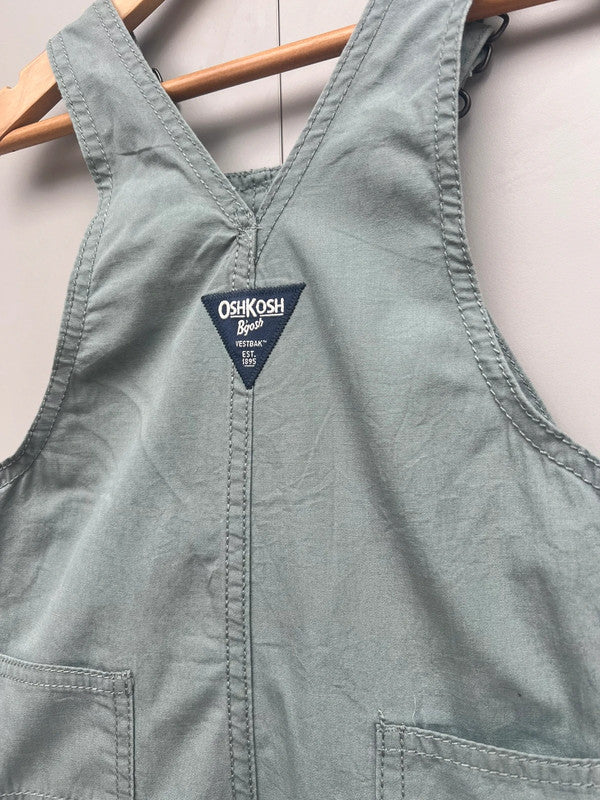 Oshkosh Sage Green Dungarees 2T