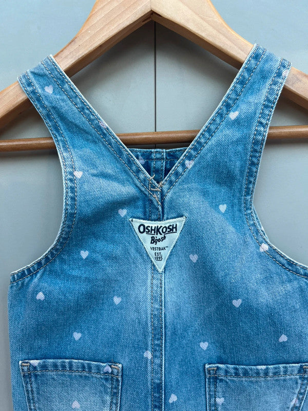 Oshkosh Heart Denim Dungarees 3M