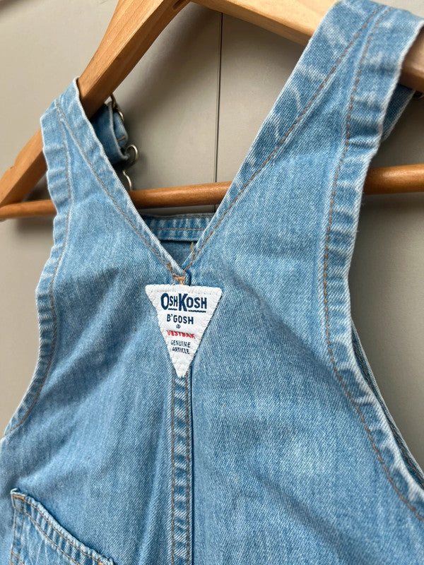 Oshkosh Unisex Vintage Denim Dungarees 12M
