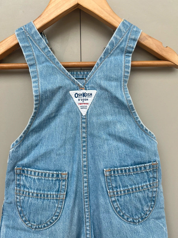 Oshkosh Unisex Vintage Denim Dungarees 12M