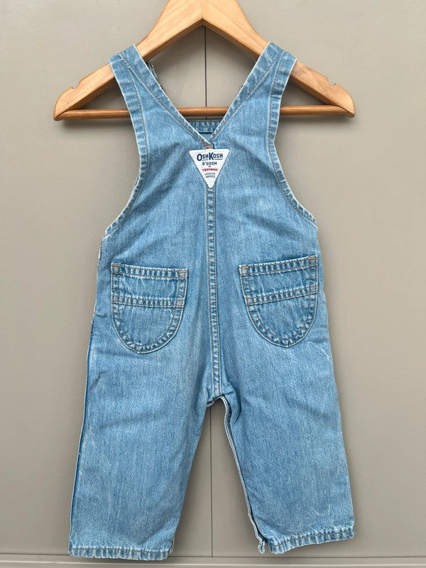 Oshkosh Unisex Vintage Denim Dungarees 12M