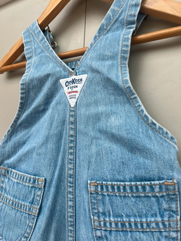 Oshkosh Unisex Vintage Denim Dungarees 12M