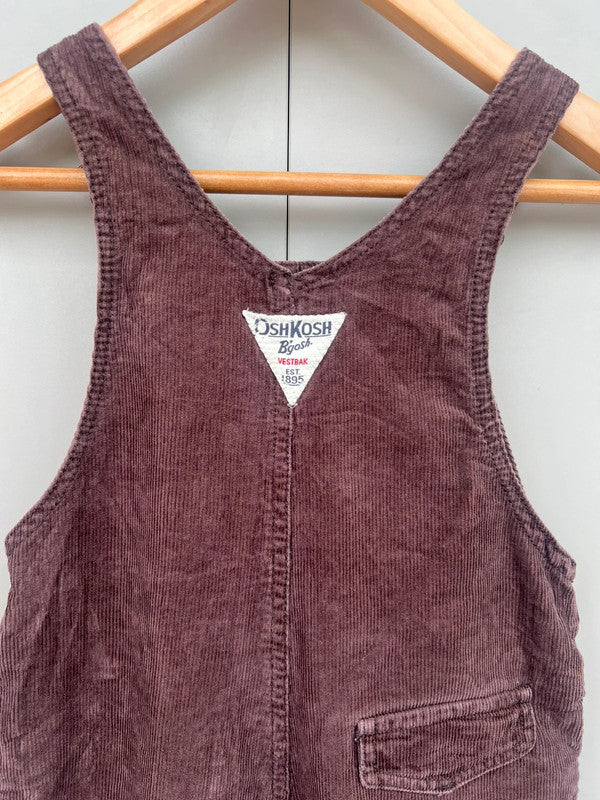 Oshkosh Corduroy Brown Dungarees 24M