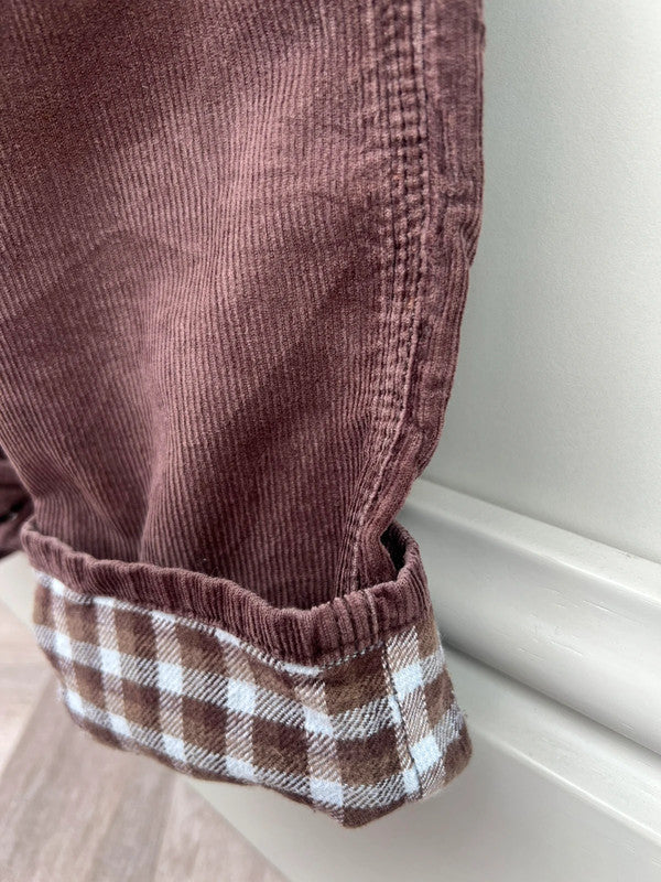 Oshkosh Corduroy Brown Dungarees 24M