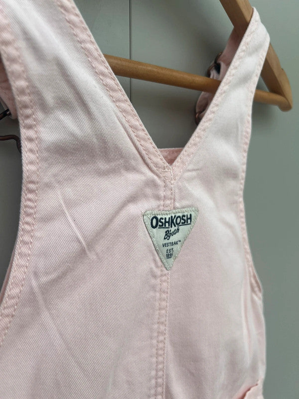 Oshkosh Rose Heart Dungarees 2T