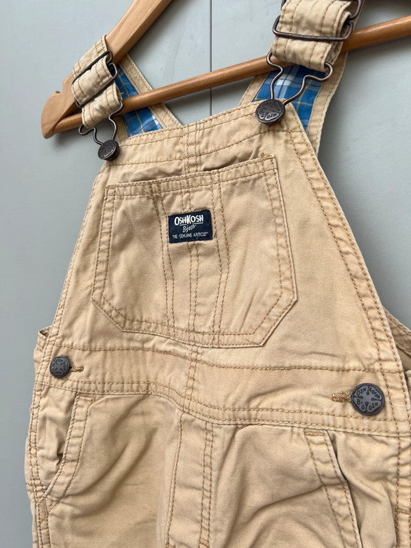 Oshkosh Cargo Beige Dungarees 3T