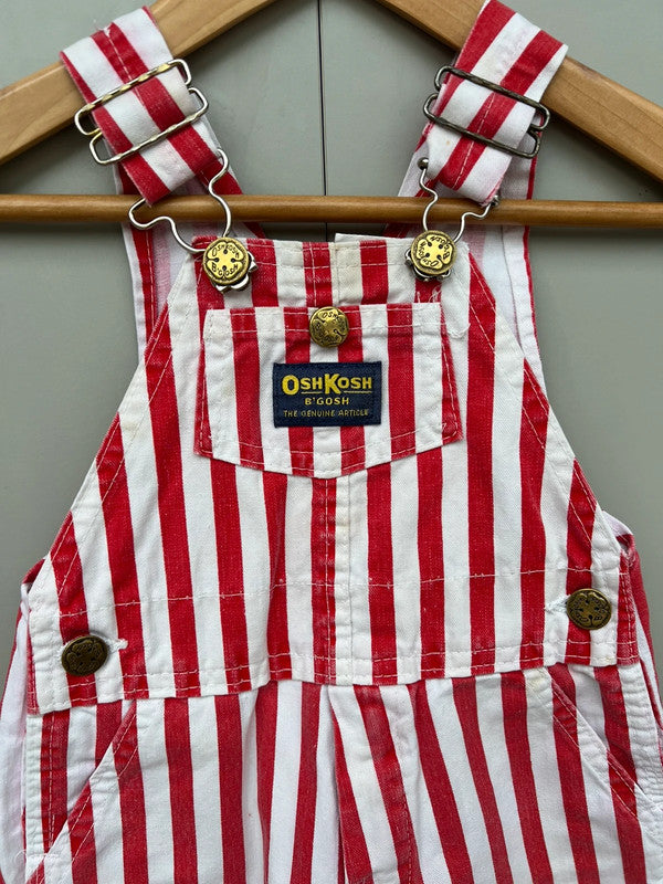 Oshkosh Vintage Striped Dungarees 2T