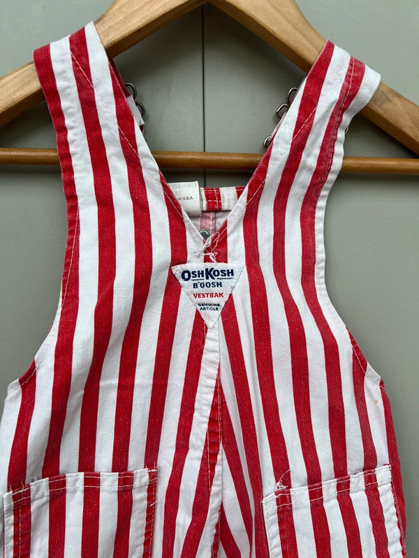 Oshkosh Vintage Striped Dungarees 2T