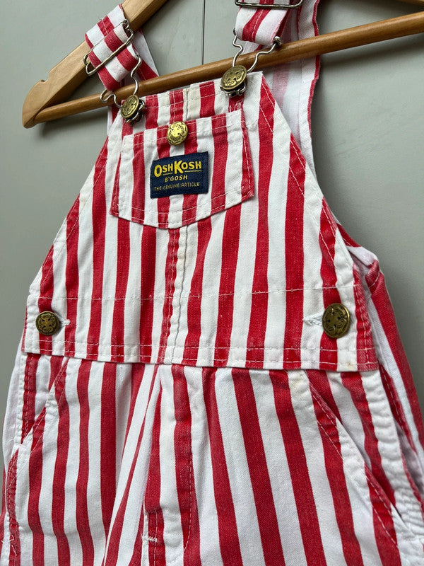 Oshkosh Vintage Striped Dungarees 2T