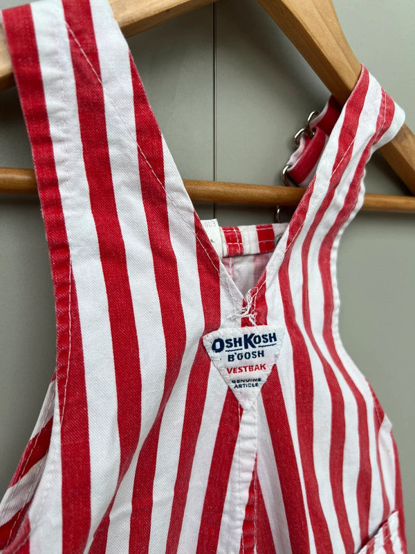 Oshkosh Vintage Striped Dungarees 2T