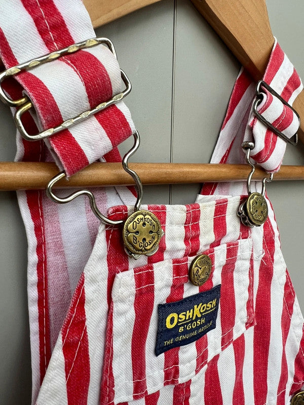 Oshkosh Vintage Striped Dungarees 2T