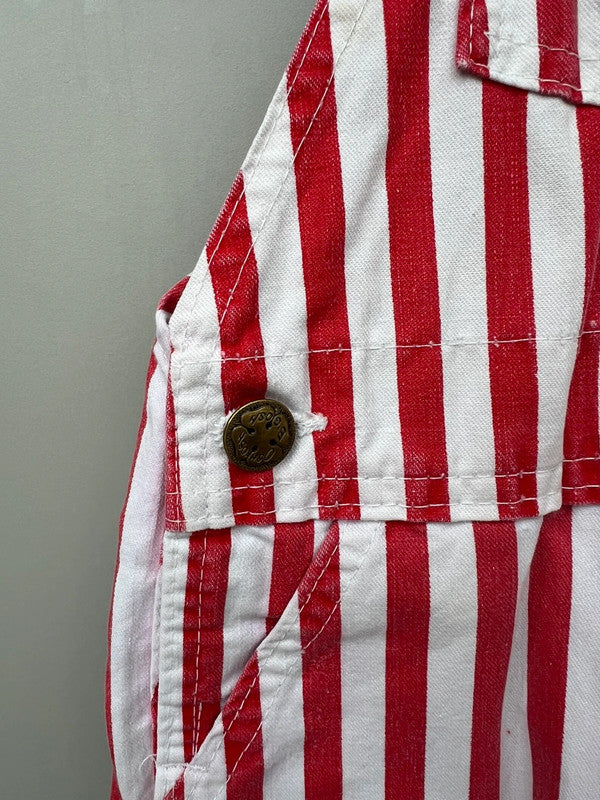 Oshkosh Vintage Striped Dungarees 2T