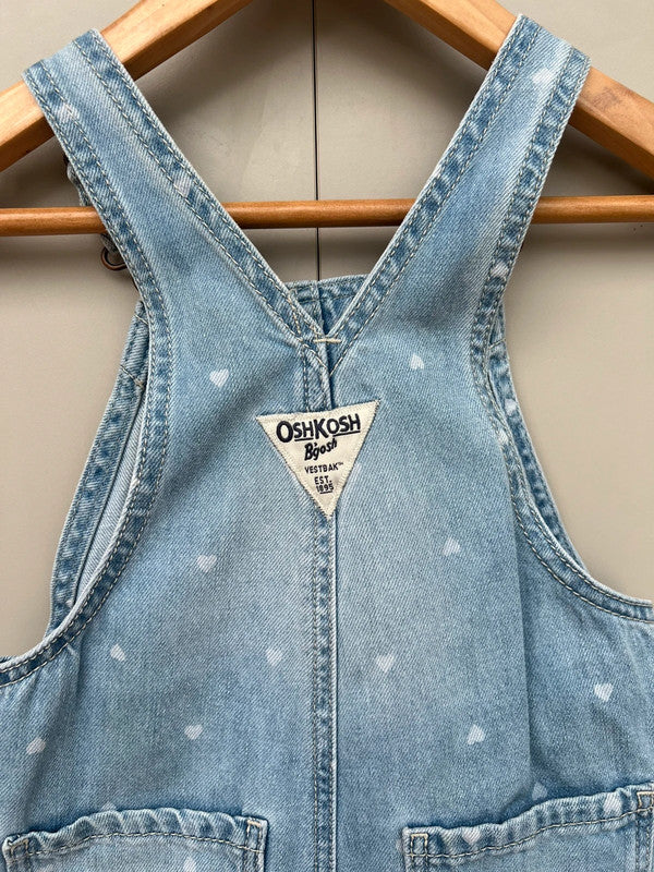 Oshkosh Heart Denim Dungarees 24M