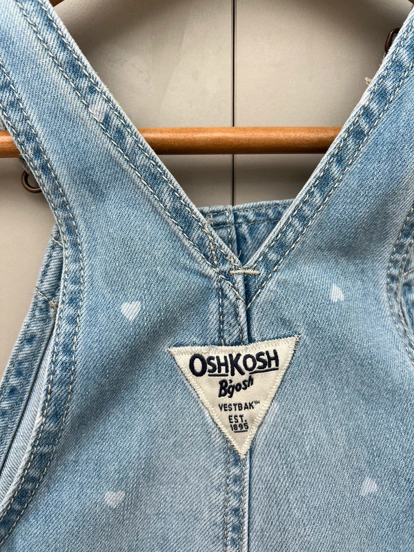Oshkosh Heart Denim Dungarees 24M