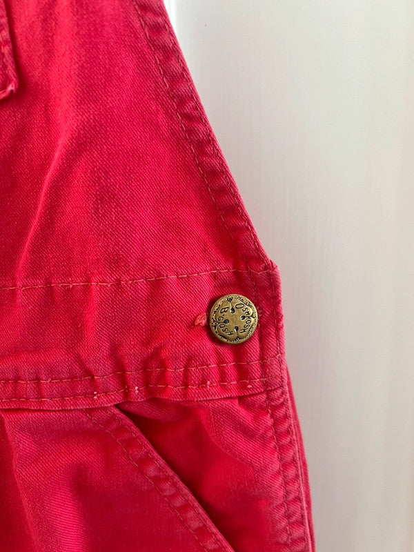 Oshkosh Vintage Red Dungarees 6Y