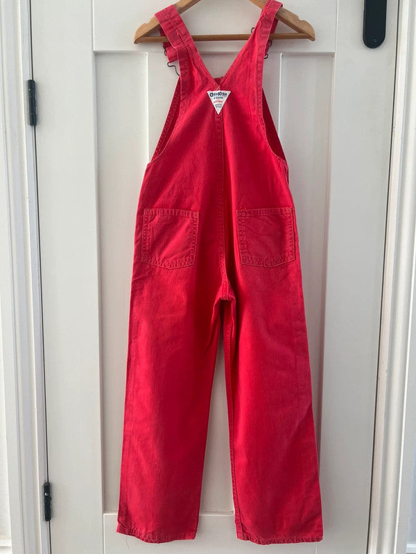 Oshkosh Vintage Red Dungarees 6Y