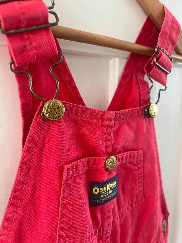 Oshkosh Vintage Red Dungarees 6Y