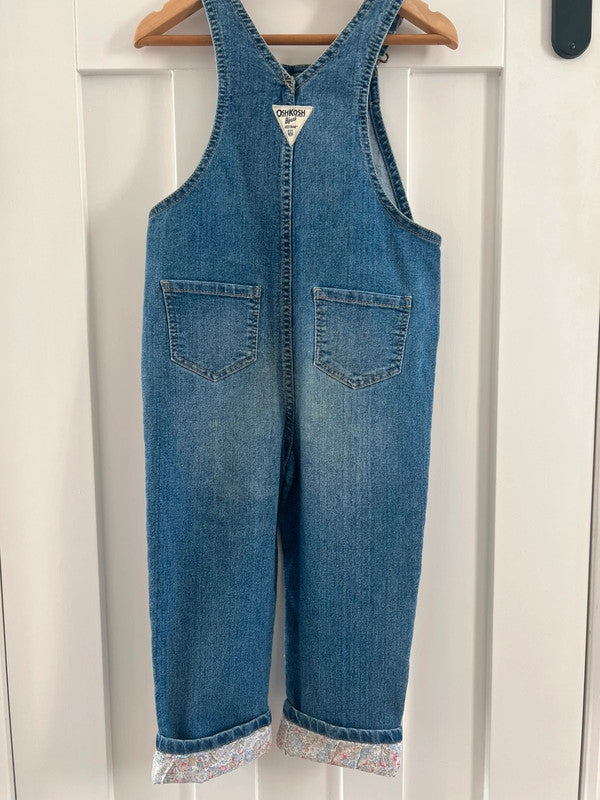 Oshkosh Denim Floral Dungarees 5T