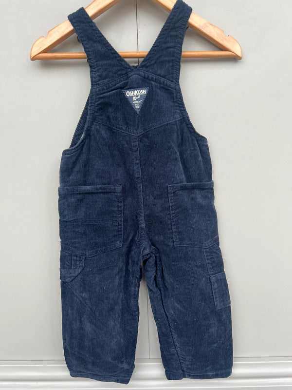 Oshkosh Navy Corduory Dungarees 12M
