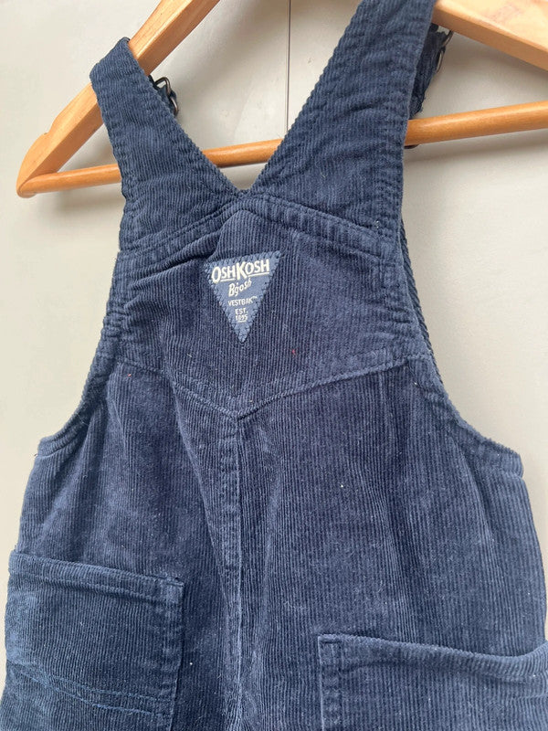 Oshkosh Navy Corduory Dungarees 12M