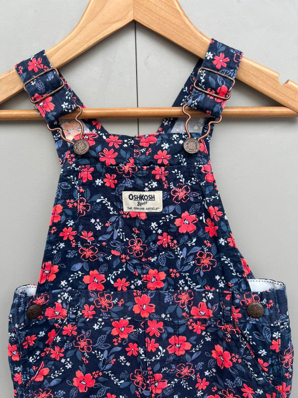 Oshkosh Floral Dungarees 24M