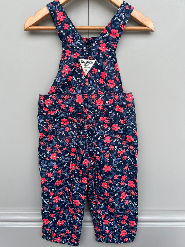 Oshkosh Floral Dungarees 24M