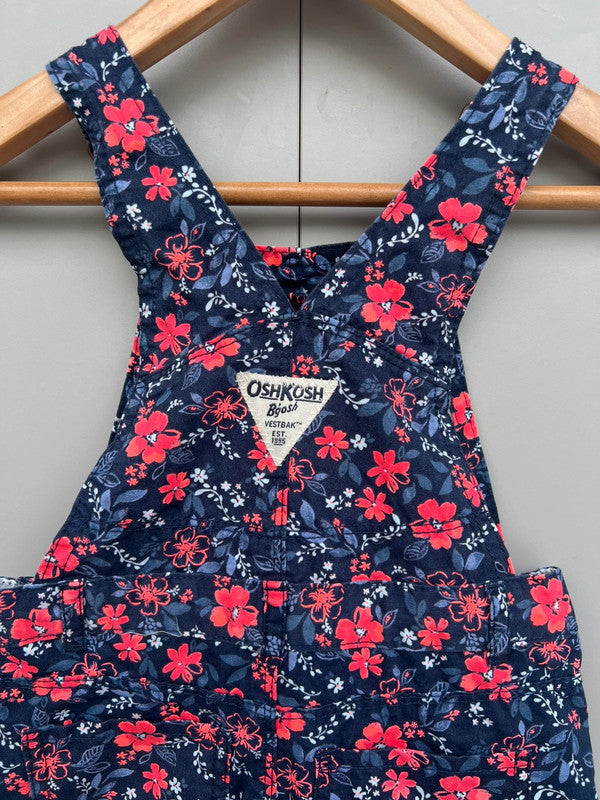 Oshkosh Floral Dungarees 24M