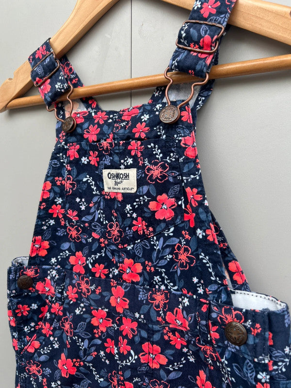 Oshkosh Floral Dungarees 24M