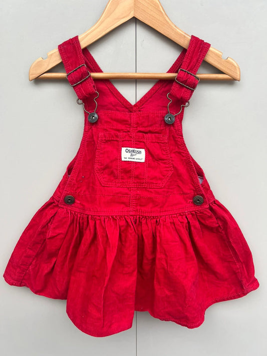 Oshkosh Red Corduroy Dress 2T