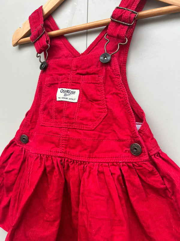 Oshkosh Red Corduroy Dress 2T