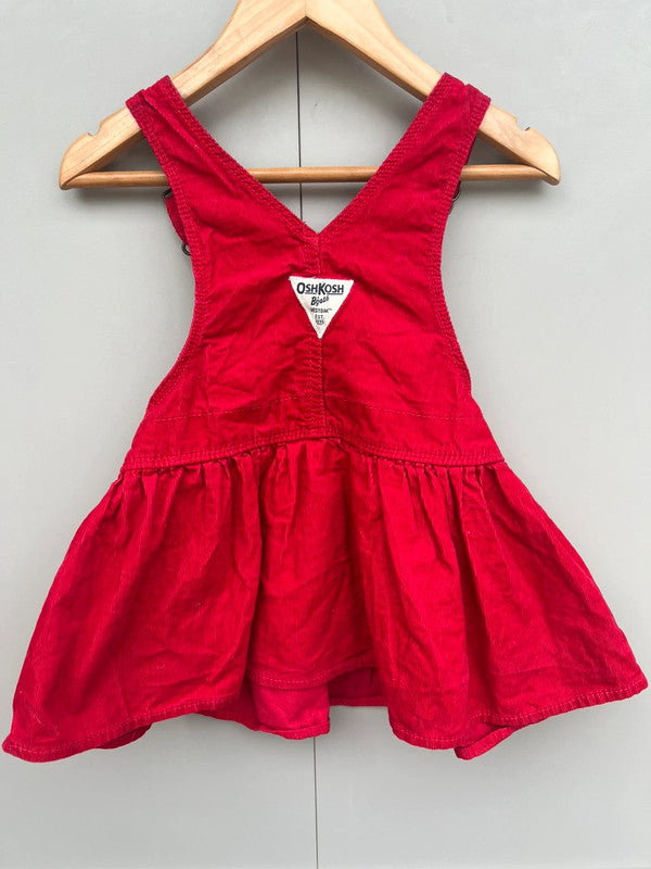 Oshkosh Red Corduroy Dress 2T