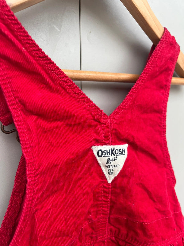 Oshkosh Red Corduroy Dress 2T