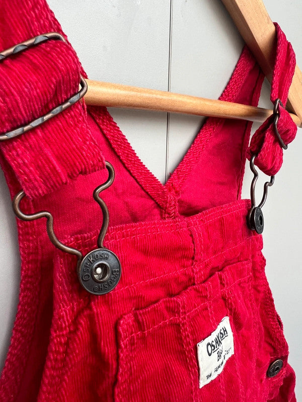 Oshkosh Red Corduroy Dress 2T